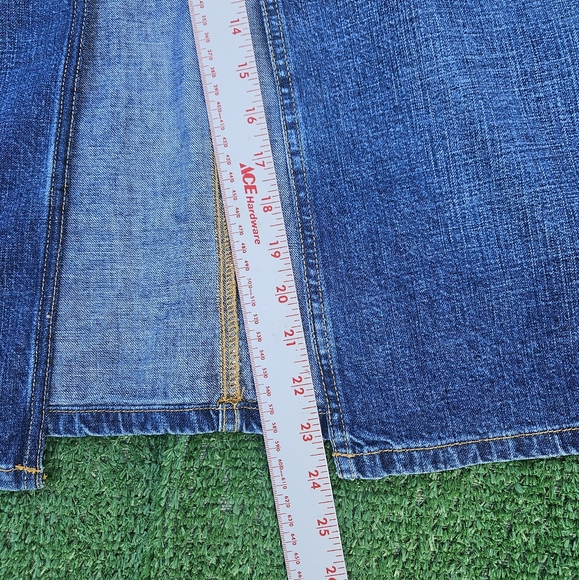 Vintage Polo Jeans Company Ralph Lauren Long Denim Skirt with Front Slit Size 12 - Picture 15 of 16